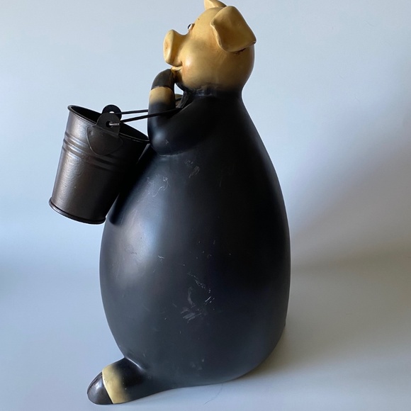 Anthropomorphic Pig Holding Book and Bucket Large (11") Vintage Scarce - Picture 2 of 8